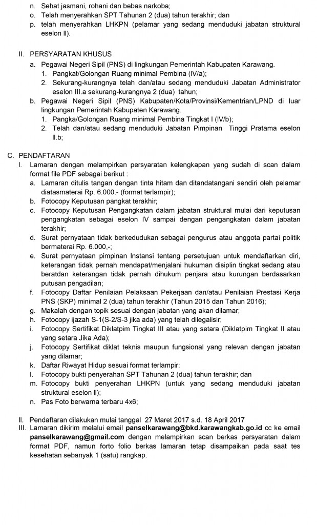 Pengumuman Seleksi Tahun 2017-karawang2